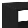 vidaXL Side Table Black Oak 27.6x13.8x23.6" Engineered Wood