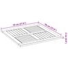 vidaXL Table Top Natural Solid Acacia wood 27.6x27.6 in Durable