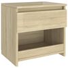 vidaXL Bedside Cabinet Set of 2 Sonoma Oak Engineered wood Small