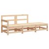 vidaXL Garden Lounge Set Natural wood, Beige Solid Pine wood, Plywood