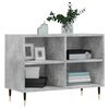 vidaXL TV Cabinet Concrete Grey Engineered Wood, Iron Medium TV Cabinet