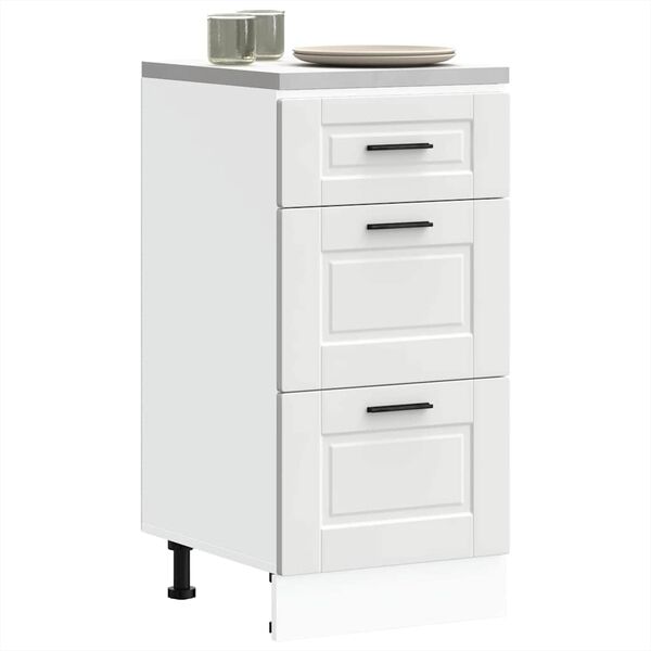 vidaXL Kitchen Base Cabinet White Engineered wood Medium