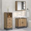 vidaXL Bathroom Furniture Set Artisan Oak 13.78 x 14.76 x 39.37 in