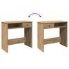 vidaXL Desk Artisan Oak Engineered Wood Compact Desk Rectangular