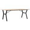 vidaXL Dining Table Natural Pine Solid Pine Wood Large Dining Table