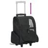vidaXL Pet Trolley Black Fabric, metal Small Foldable Pet Trolley