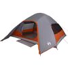 vidaXL Family Tent Dome 6-Person Grey Waterproof