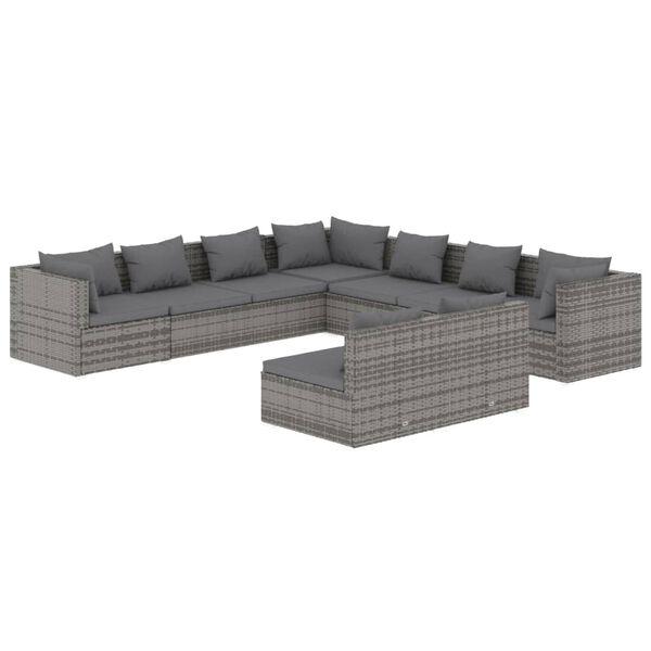 vidaXL Garden Lounge Set Grey