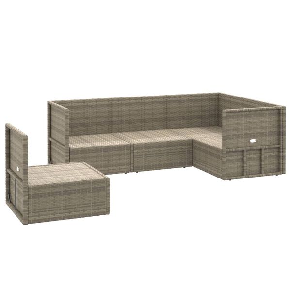 vidaXL Patio Lounge Set Gray