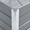 vidaXL Raised Bed Grey Galvanized Steel 50.8 x 50.8 x 30.3 in Durable
