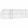 vidaXL Dog Kennel 3 pcs Silver 19.69 x 6.56 x 6.56 ft Galvanised steel
