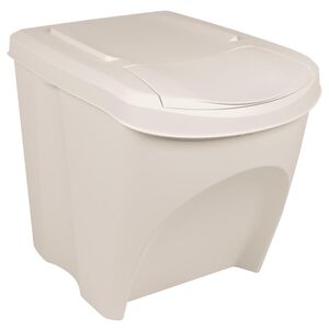 vidaXL Stackable Garbage Bin Boxes 3 pcs White 19.8 gal Polypropylene