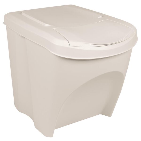 vidaXL Stackable Garbage Bin Boxes 3 pcs White 19.8 gal Polypropylene
