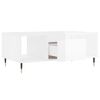 vidaXL Coffee Table High gloss white Engineered wood, metal Medium