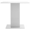 vidaXL Dining Table High gloss white Engineered wood