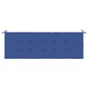 vidaXL Patio Bench with Royal Blue Cushion 59.1 " Solid Teak Wood