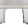 vidaXL Pool Tent with Removable Fly & Mesh Walls Grey 243.3x209.4"