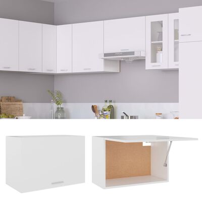 vidaXL Hanging Cabinet White 23.6"x12.2"x15.7" Engineered Wood