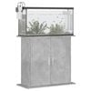 vidaXL Aquarium Stand Concrete grey Engineered wood 32 x 14.2 x 28.7 in
