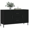 vidaXL Sideboard Black Engineered wood and metal Medium Sideboard