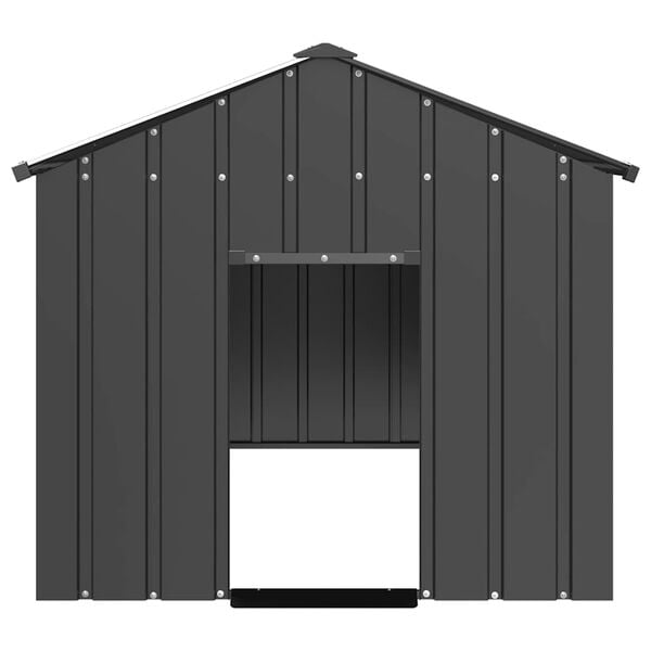 vidaXL Dog House Anthracite Galvanized steel Large Durable Dog House