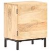 vidaXL Bedside Cabinet Natural Solid mango wood with powder-coated steel