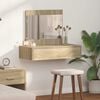 vidaXL Dressing Table Brown 32.68 x 15.75 x 27.56 in Engineered Wood