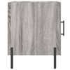 vidaXL Bedside Cabinet Gray sonoma Engineered wood, Iron Medium Storage