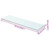vidaXL Glass Panel Clear Tempered Glass 27.6x7.9 in Glass Shelf
