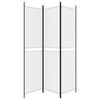 vidaXL 3-Panel Room Divider White 59.1"x78.7" Fabric