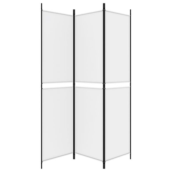 vidaXL 3-Panel Room Divider White 59.1"x78.7" Fabric
