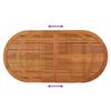 vidaXL Garden Table Natural Wood Solid Eucalyptus Wood Large Extendable