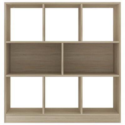 vidaXL Book Cabinet Sonoma Oak 38.4"x11.6"x39.4" Engineered Wood