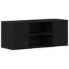 vidaXL TV Cabinet Black oak 39.37 x 13.78 x 15.75 in Engineered wood