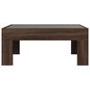 vidaXL Coffee Table Brown Oak Engineered Wood, Glass 27.6x19.7x11.8 in