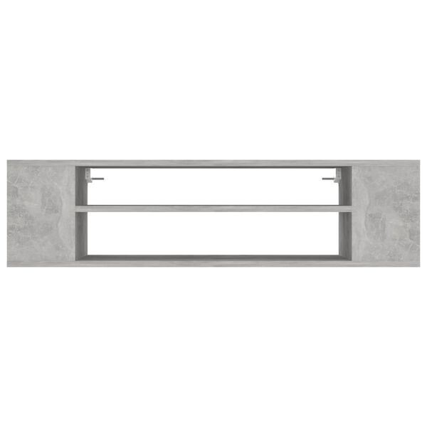vidaXL TV Cabinet Concrete Gray Engineered Wood Medium TV Cabinet