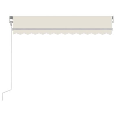 vidaXL Automatic Retractable Awning 118.1"x98.4" Cream