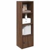 vidaXL Bookcase Brown oak Engineered wood Compact Bookcase Rectangular