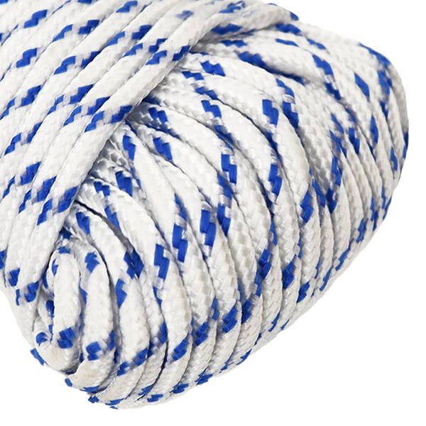 vidaXL Boat Rope White 0.20 " 82.0 ' Polypropylene