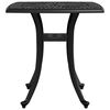 vidaXL Garden Table Black Cast Aluminum Medium Durable Garden Table