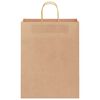 vidaXL Paper Bags 250 pcs with Handles Brown 32x12x42 cm