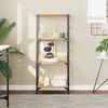 vidaXL Bookshelf Sonoma Oak Engineered wood, steel Medium Bookshelf