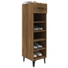 vidaXL Shoe Cabinet Brown Oak Engineered wood Small Shoe Cabinet