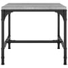 vidaXL Side Table Set of 2 Grey sonoma Engineered wood, Steel Small