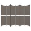 vidaXL 6-Panel Room Divider Anthracite 118.1"x78.7" Fabric