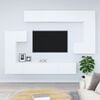 vidaXL Wall-mounted TV Cabinet White Engineered wood Medium