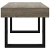 vidaXL Coffee Table Grey MDF with veneer Medium Durable Coffee Table