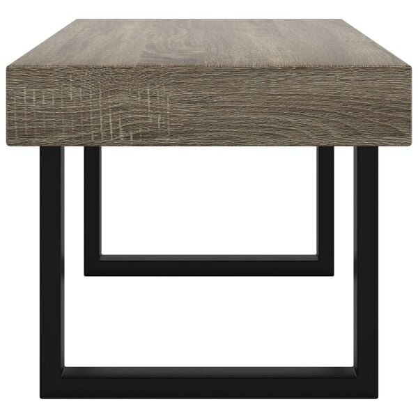 vidaXL Coffee Table Grey MDF with veneer Medium Durable Coffee Table
