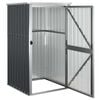 vidaXL Tool Shed Anthracite Galvanized steel, Metal, Plastic Standard