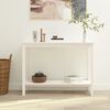 vidaXL Console Table White Solid pine wood Medium Durable